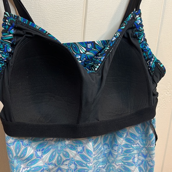 Ava Viv Blue Print Swim Tankini - Picture 9 of 12